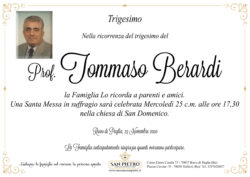 Prof. Tommaso Berardi