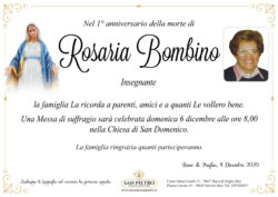 Ins. Rosaria Bombino