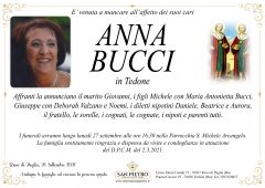 Anna Bucci in Tedone