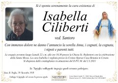 Isabella Ciliberti ved. Santoro