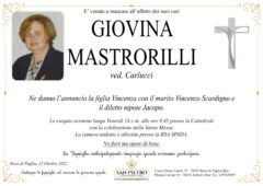 Giovina Mastrorilli ved. Carlucci