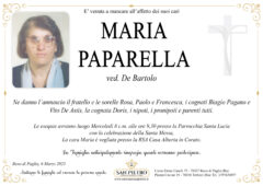 Maria Paparella ved. De Bartolo