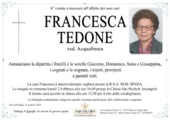 Francesca Tedone ved. Acquafresca