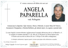 Angela Paparella ved. Pellegrini