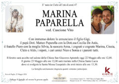 Marina Paparella ved. Cascione