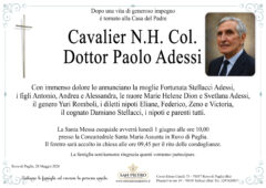 Cav. N.H. Col. Dottor Paolo Adessi